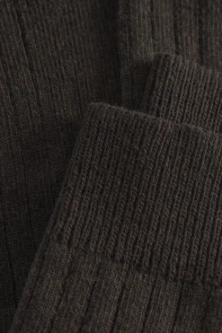 Bjarki Cashmere Wool Blend Rib Sock