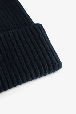 Cashmere Rib Beanie