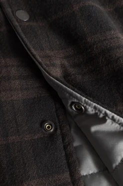 Hjalmer Insulated Wool Check Overshirt
