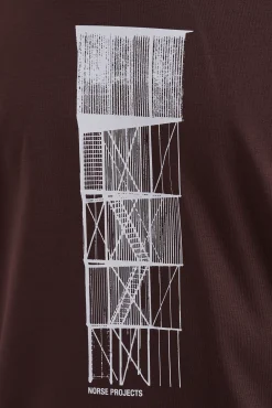 Holger Organic Interlock Tower Print T-Shirt
