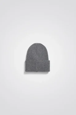 Merino Lambswool Rib N Logo Beanie