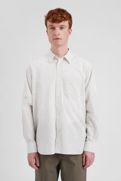 Mo Oversized Striped Shirt