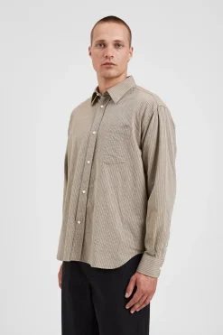 Mo Oversized Striped Shirt