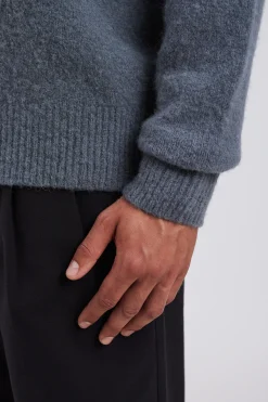 Rasmus Relaxed Brushed V-Neck Sweater