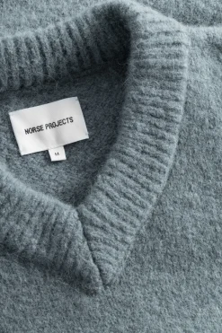 Rasmus Relaxed Brushed V-Neck Sweater
