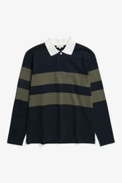Ruben Brushed Stripe LS Polo